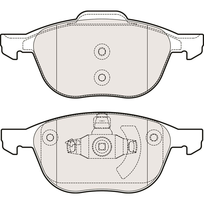 Apec Brake Pads Front Fits Ford C-Max Focus Kuga Mazda 3 5 Volvo C30 S40 V40 V50