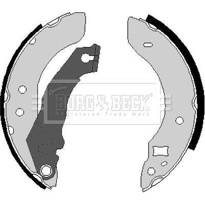 Genuine Borg & Beck Brake Shoes fits Ford Escort Mk III Orion BBS6162