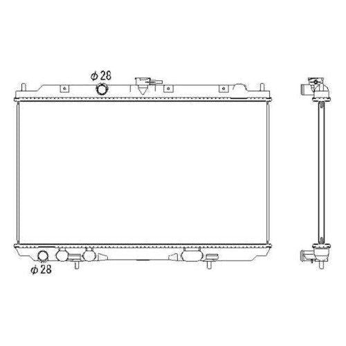 NRF Radiator 53435 NRF  - Dynamic Drive