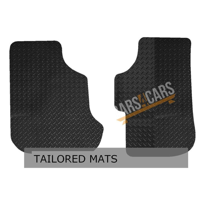 Blue Trim TailoBlue Rubber Car Mats for Vw T25 Caravelle (Fronts Only) Set of 2 UKB4C  - Dynamic Drive