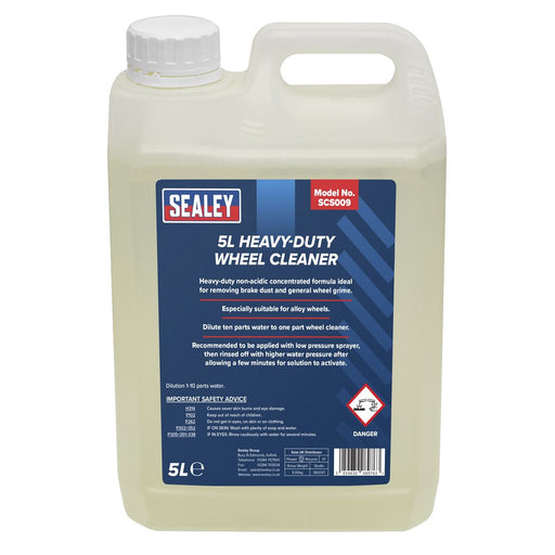 Sealey Wheel Cleaner Heavy-Duty 5L SCS009 Sealey  - Dynamic Drive