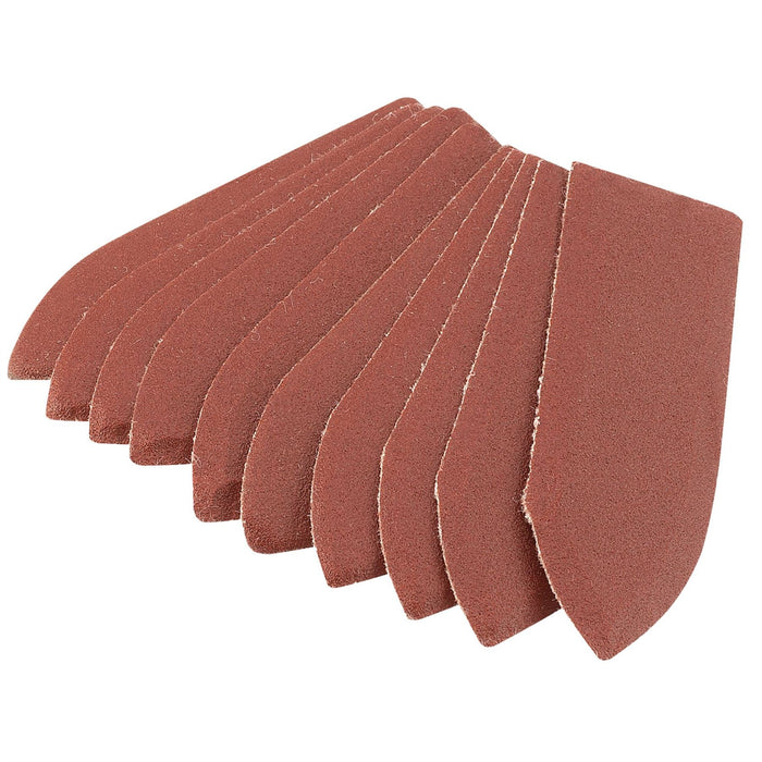 Draper Hook and Loop Finger Sander Sheets, 67 x 67 x 22mm, 240 Grit (Pack of 10) Draper  - Dynamic Drive