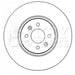 Genuine Key Parts KBD4572 Brake Disc Pair (Front) Key Parts  - Dynamic Drive