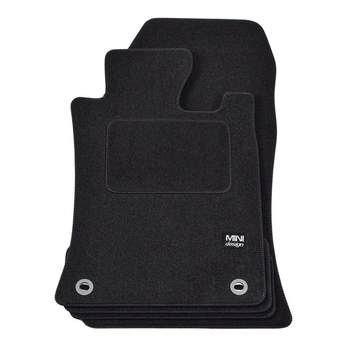 Tailored Logo Velour Carpet Floor Mats for Mini Cooper 2001-2006 4PCS UKB4C  - Dynamic Drive