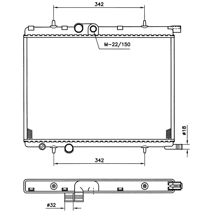 NRF Radiator 519524