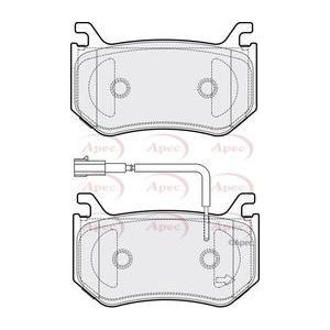 Apec Brake Pads Rear Fits Alfa Romeo