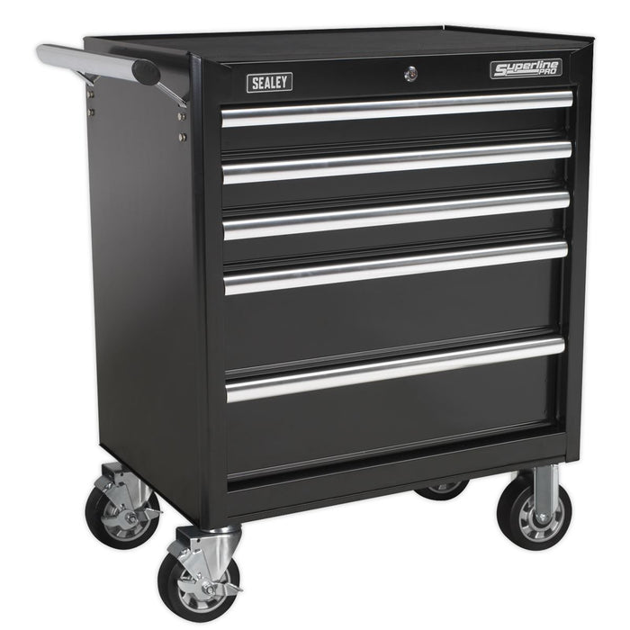 Sealey Rollcab 5 Drawer with Ball-Bearing Slides Black AP33459B