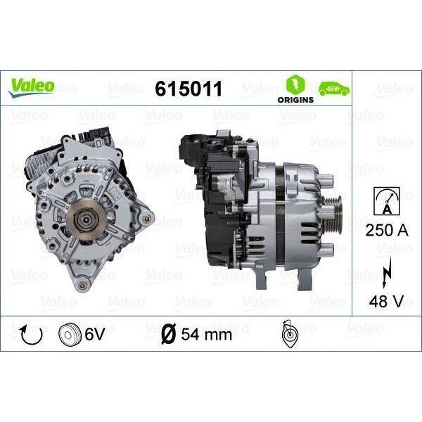 Valeo Alternator Starter 615011 Automotive Part fits Jaguar XF Valeo  - Dynamic Drive