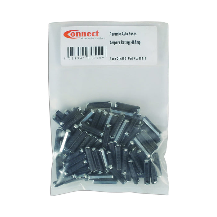 Connect Continental Auto Fuses 40A, Black 100pc 30510 Tool Connection  - Dynamic Drive