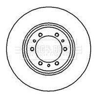 Genuine Borg & Beck Brake Disc Pair fits Isu Trooper Vaux Frontera 92 BBD4086 Borg & Beck  - Dynamic Drive