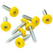 Connect Number Plate Screws - Yellow Polytop - 4.8mm x 24.0mm - Pack Of 100 Connect  - Dynamic Drive