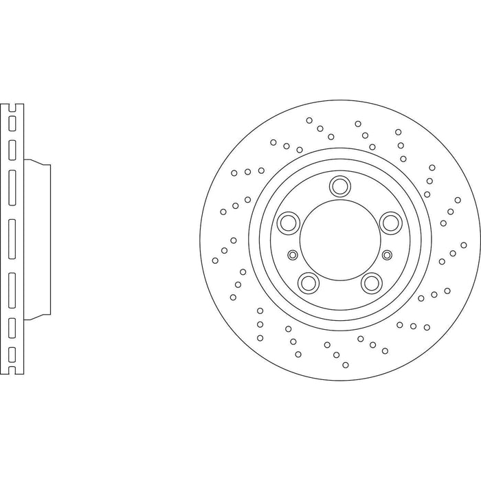 Apec Brake Disc Front Right Fits Porsche 911 Boxster