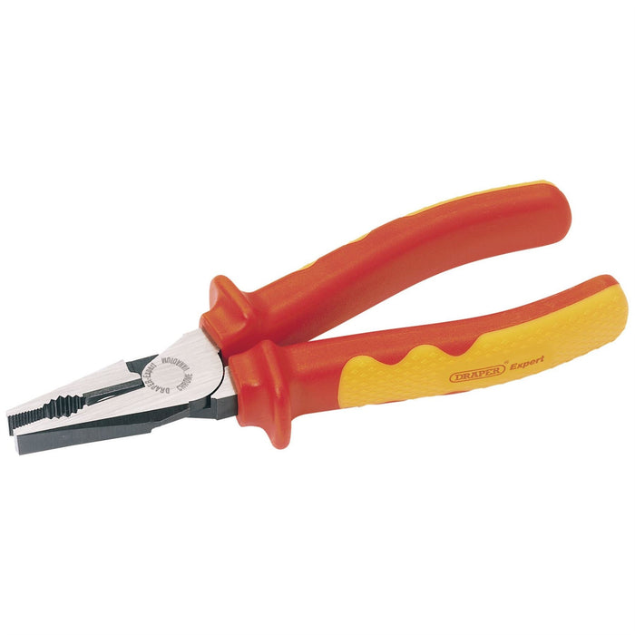 Draper VDE Approved Fully Insulated High Leverage Combination Pliers, 200mm Draper  - Dynamic Drive