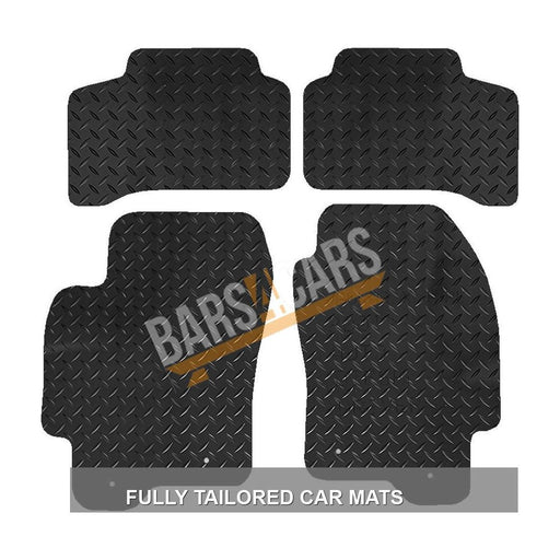 Fully Tailored Rubber Car Mats for Jaguar X Type 01> Set of 4 With 4 Clips UKB4C  - Dynamic Drive