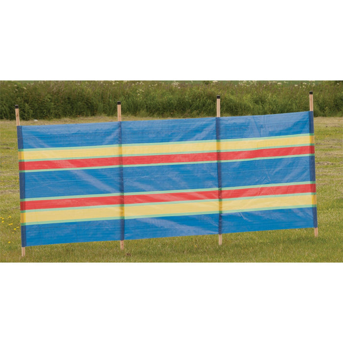 4 Pole Multicoloured Polythene Windbreak 1440 Quest  - Dynamic Drive