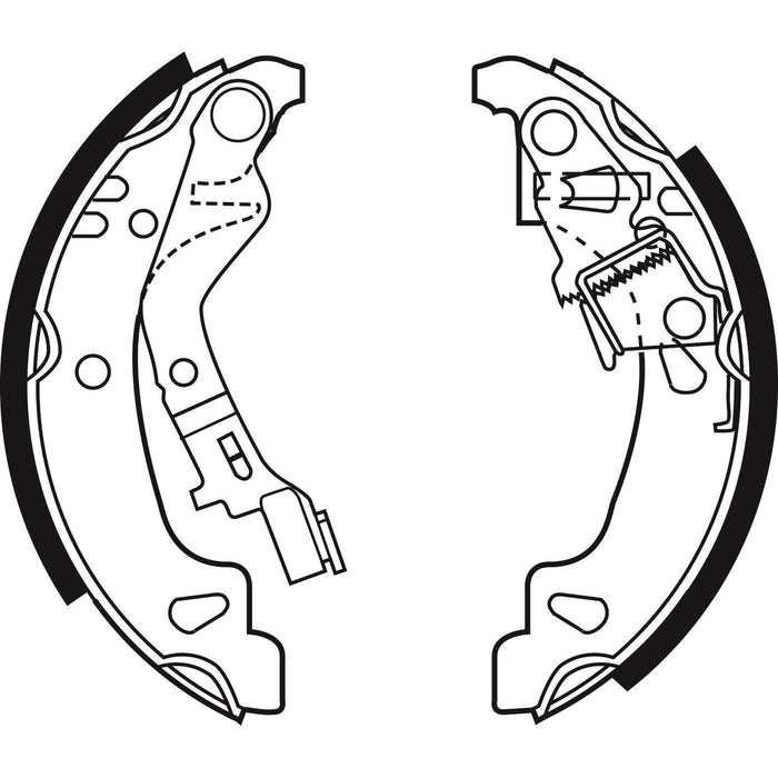 Apec Brake Shoe Rear Fits Fiat Punto