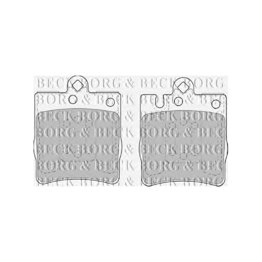 Genuine Borg & Beck Rear Brake Pads fits Mercedes E Class 1995 BBP1665 Borg & Beck  - Dynamic Drive