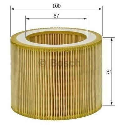 Bosch Cv Air Filter S0253 (Hgv) fits Mercedes-Benz O 580 Traveg - 12.0 4x2 - 99-