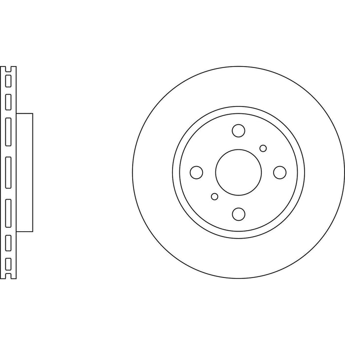 Apec Brake Disc Front Fits Toyota Paseo Sera Starlet