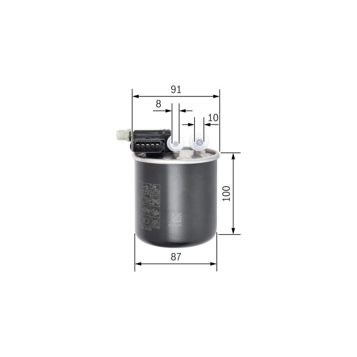 Bosch Car Fuel Filter N2844 fits Mercedes-Benz A A180 CDi|CDi BlueEFFICIENCY - 1