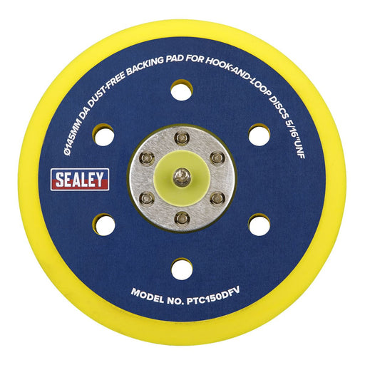 Sealey DA Dust-Free Backing Pad for Hook-and-Loop Discs145mm 5/16"UNF Sealey  - Dynamic Drive