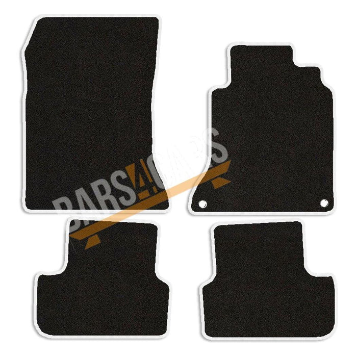 Tailored White Trim Carpet Mats for Mercedes Gla 14-> + Clips 14 15 16 17 18 UKB4C  - Dynamic Drive