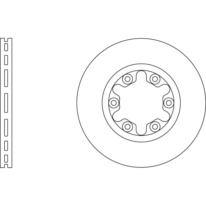 Apec Brake Disc Front Fits Ford Ranger Mazda B2500