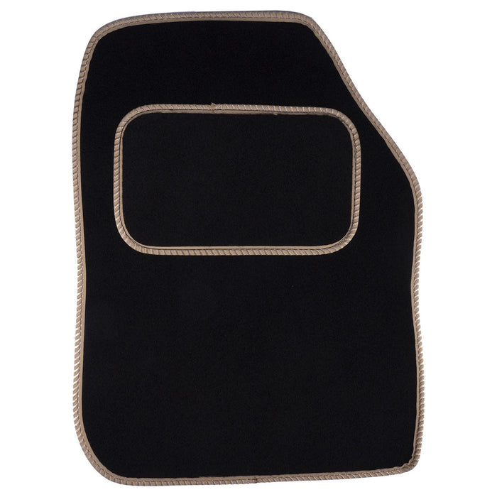 Fully Tailored Beige Trim Carpet Mats fits for Audi A8 10> Set of 4 With 8 clip UKB4C  - Dynamic Drive