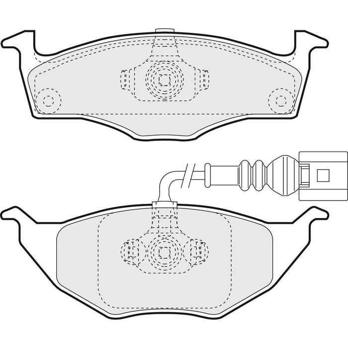 Apec Brake Pads Front Fits Audi A2 VW Lupo