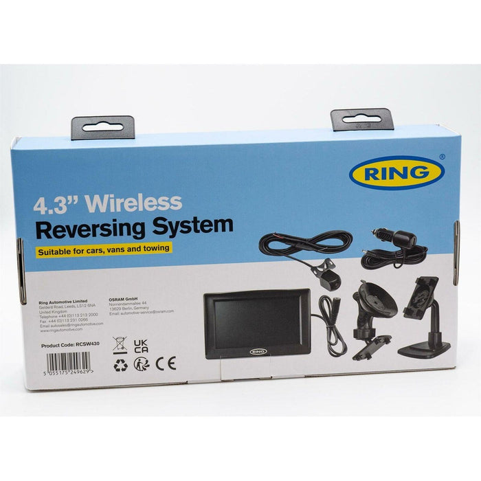 Ring RBGW430 12V/24V Digital Wireless Colour 4.3" Reversing Reverse Camera Kit