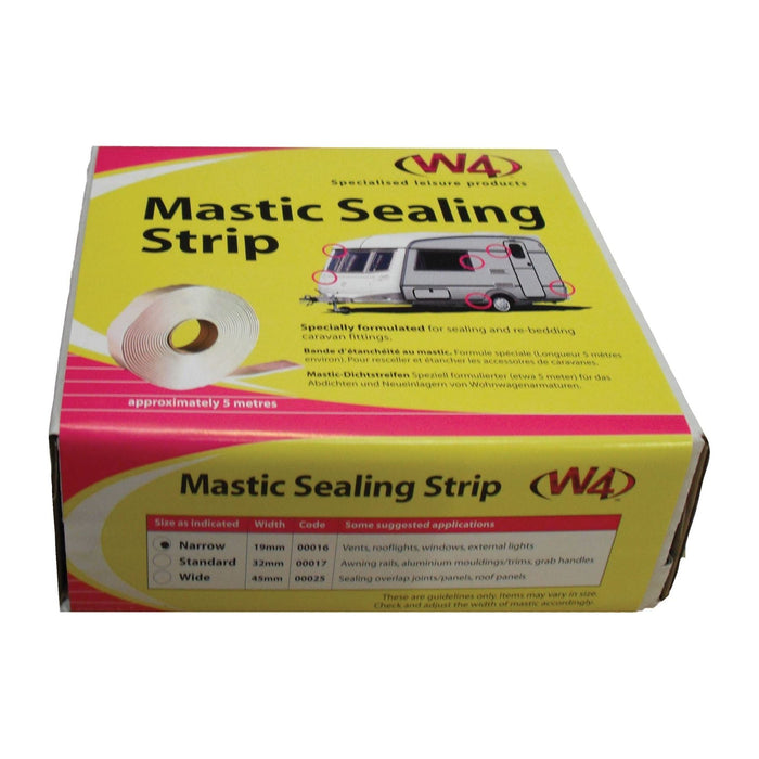 W4 WHITE Mastic Sealing Strip - wide (45mm) W400125 W4  - Dynamic Drive