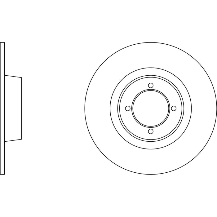 Apec Brake Disc Front Fits Rover Mgb