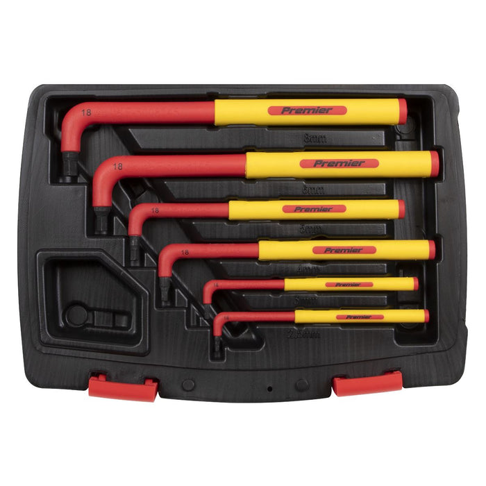 Sealey Hex Key Set 6pc Extra-Long VDE AK7177 Sealey  - Dynamic Drive