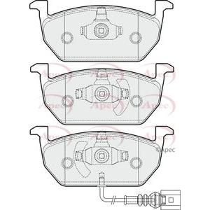 Apec Brake Pads Front Fits Audi A3 Seat Leon Skoda Octavia VW Golf