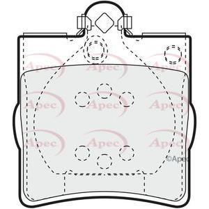 Apec Brake Pads Rear Fits Chrysler Crossfire Mercedes C Class Clc Clk E