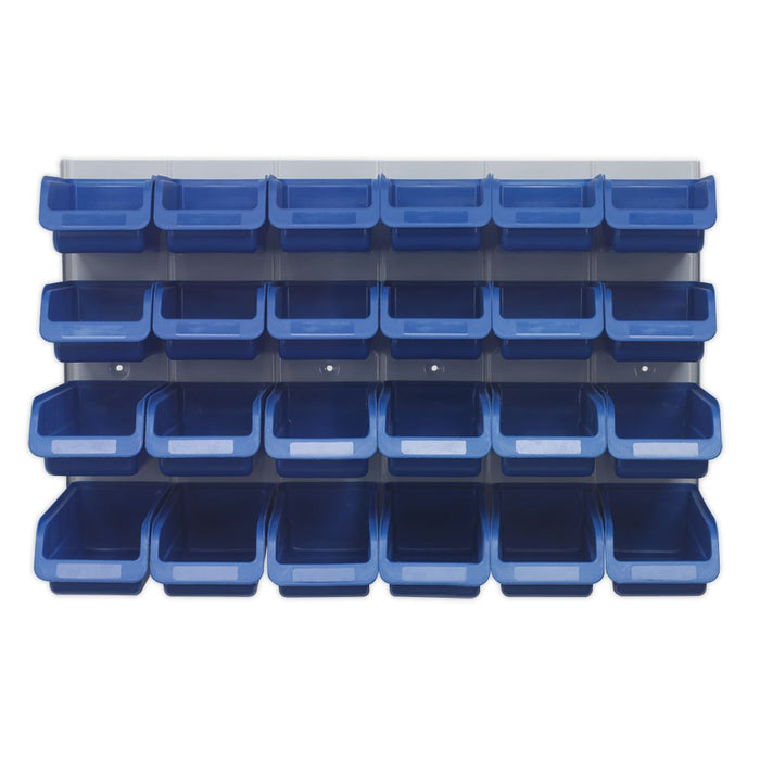 Sealey Bin & Panel Combination 24 Bins Blue TPS131