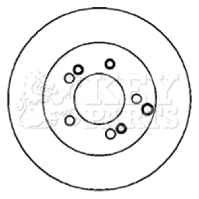 Genuine Key Parts KBD4366 Brake Disc Pair (Rear)