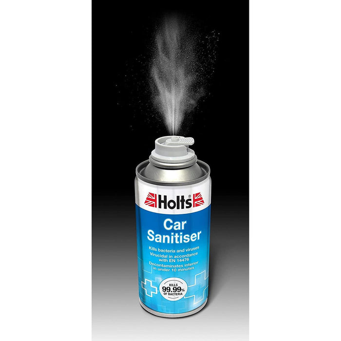 Holts Car Sanitiser Cleaner Air Con Bomb Fresh Purifier Kills Viruses 150ml Holts  - Dynamic Drive