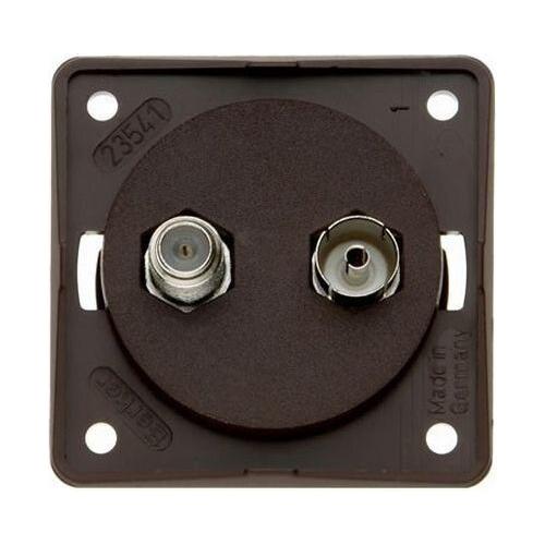 Berker TV & Satellite Socket (Black) - Ideal for Caravans and Motorhomes Berker  - Dynamic Drive