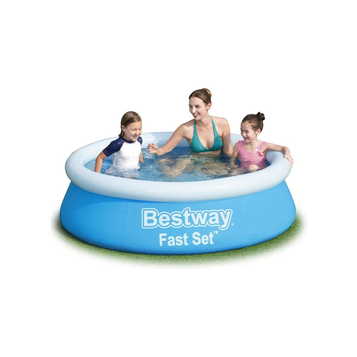 Bestway 6Ft X 20 inch Fast Set Swimming Pool Paddling Water Garden Fun Kids UK Camping And Leisure