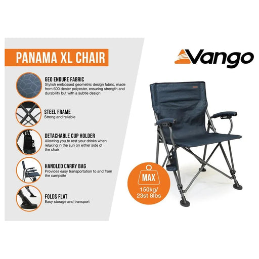 Vango Panama XL Chair XL Granite Grey Vango  - Dynamic Drive