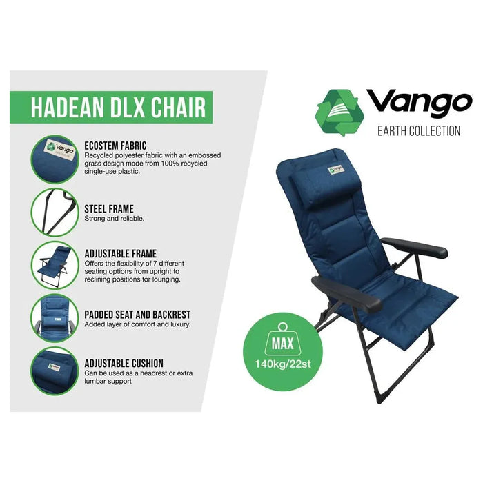 Vango Hadean DLX Chair DLX Moroccan Blue Vango  - Dynamic Drive