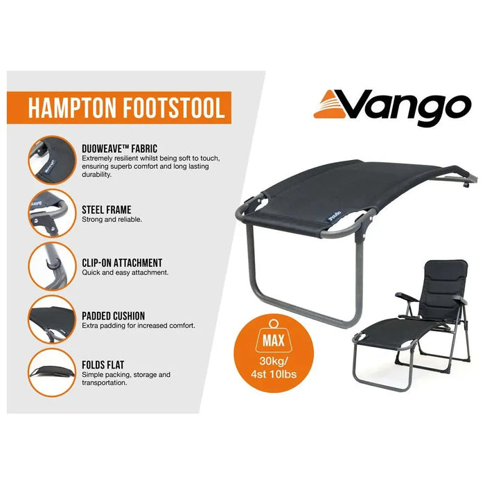 Vango Hampton Padded Footstool Std Excalibur Vango  - Dynamic Drive