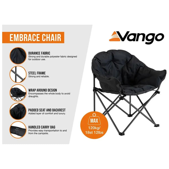 Vango Embrace Chair Std Granite Grey Chair Vango  - Dynamic Drive