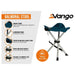 Vango Balmoral Aluminium Stool Std Mykonos Blue Chair Vango  - Dynamic Drive