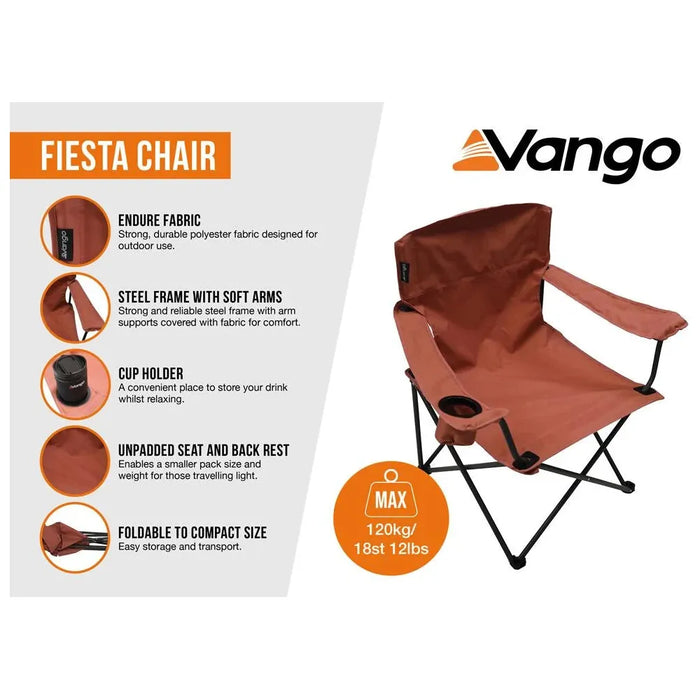 Vango Fiesta Chair Std Brick Dust Vango  - Dynamic Drive