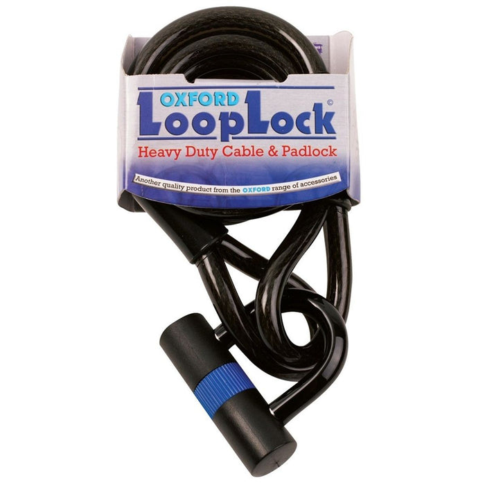 Loop Lock 15 Cable Lock + Mini Shackle 15mm x 2 Metres Nova  - Dynamic Drive