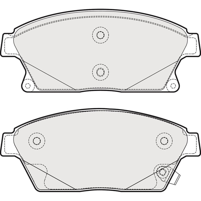 Apec Brake Pads Front Fits Cadillac Ats Chevrolet Cruze Orlando Trax Volt Opel Am