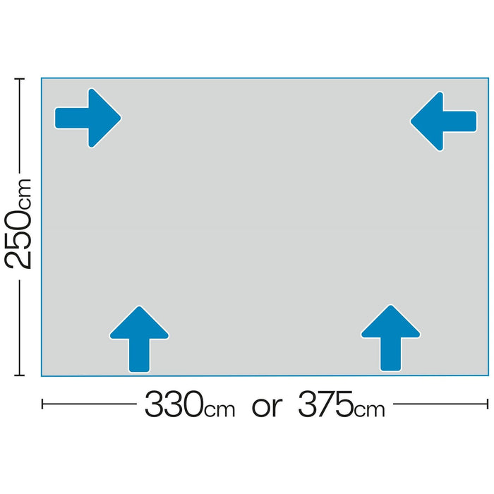 Vega 2 330 Air Porch Awning (Motorhome :  255 - 285cm ) 12020402850002 Quest  - Dynamic Drive