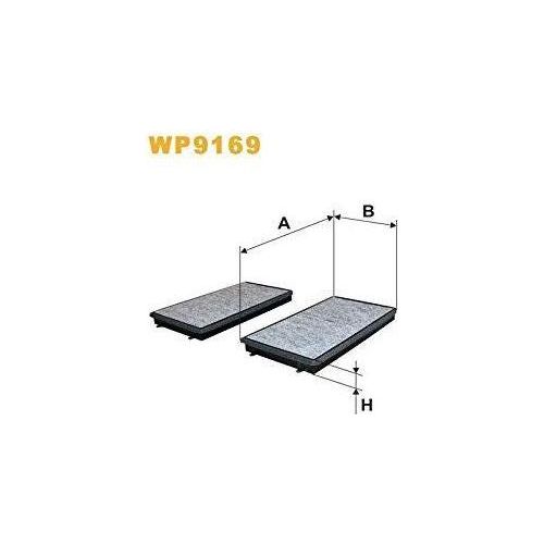 Genuine WIX Pollen Filter Carbon 2Pcs fits BMW 7 730d Ld - 3.0 - 05-08 WP9169 Wix Filters  - Dynamic Drive